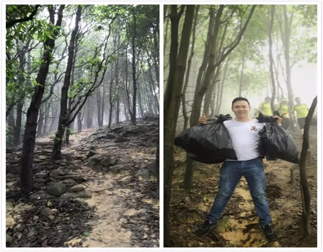 博皓人所到之處，皆無垃圾，滿滿當(dāng)當(dāng)?shù)拇? width=