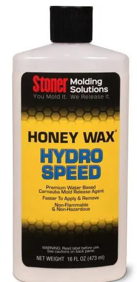 Stoner HoneyWax&reg;Hydro Speed是一種高固含量的水性乳液，不含任何溶劑，旨在代替傳統的高級涂蠟作為復合材料行業中的脫模劑。